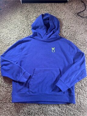 Dudley Stephens Hendrie Terry Hoodie Royal Blue Pineapple M